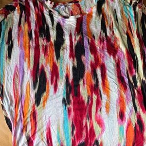 Express multi colored short sleeve top